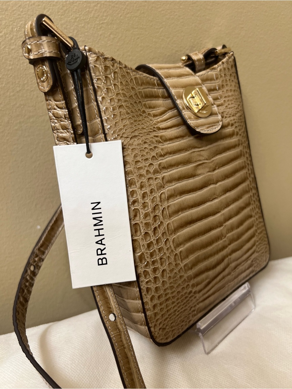 Brahmin Croc-Embossed Crossbody NWT - Picture 9 of 15